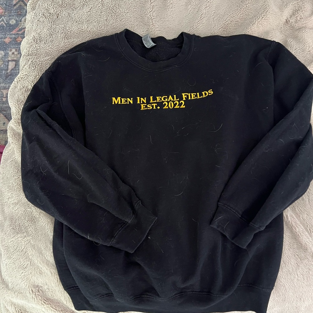Men In Legal Fields Black Crewneck Sweatshirt